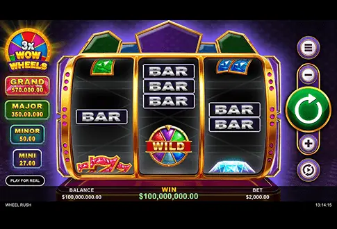 3X WOW WHEELS gameboard