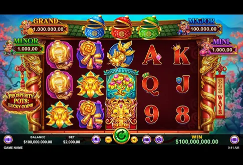 Prosperity Pots Lucky Coins gameplay
