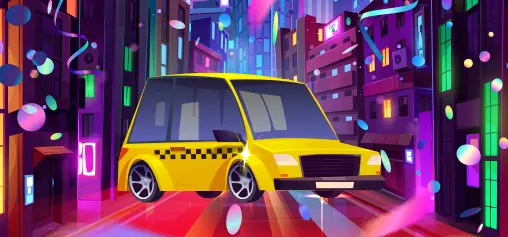 Taxi in the city